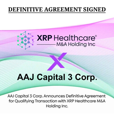AAJ Capital 3 Corp. Announces Definitive Agreement for Qualifying Transaction with XRP Healthcare M&A Holding Inc. AAJ Capital 3 Corp. Announces Definitive Agreement for Qualifying Transaction with XRP Healthcare M&A Holding Inc.